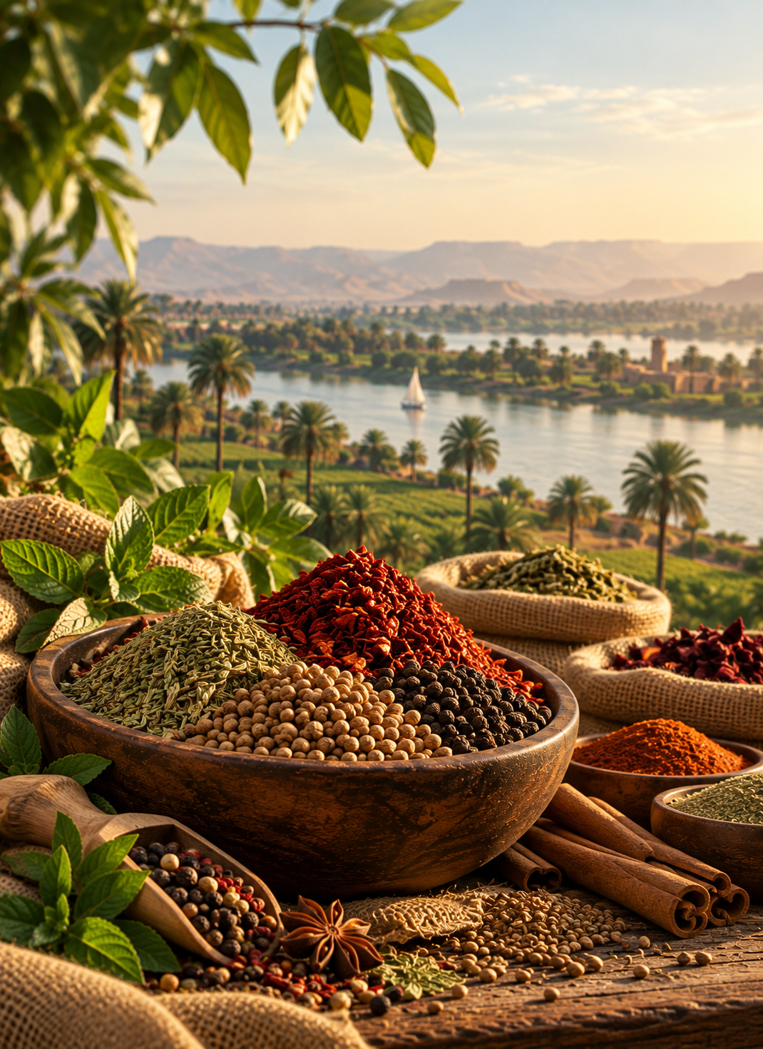 Egyptian spices prepared for export