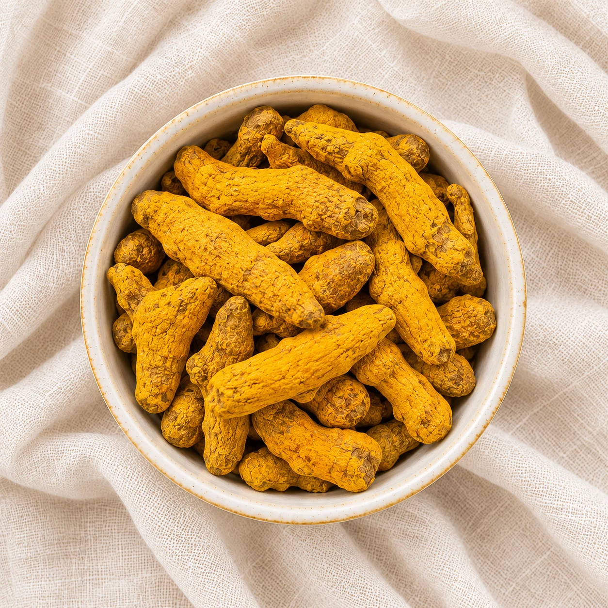 Dried Egyptian turmeric for export